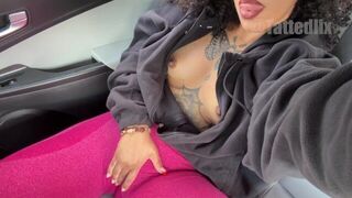 I got so Horny after gym session so I Masturbated in my Car - porn video