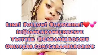Deep creampie inside big tits Caramel Rozaye - porn video
