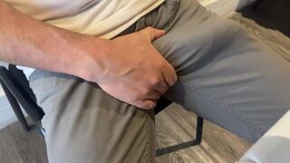 Getting a big boner at work - porn video