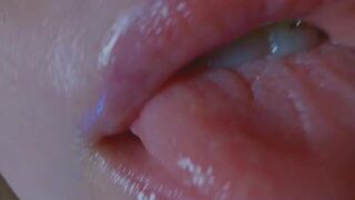 asmr super slurpy lens licking - porn video
